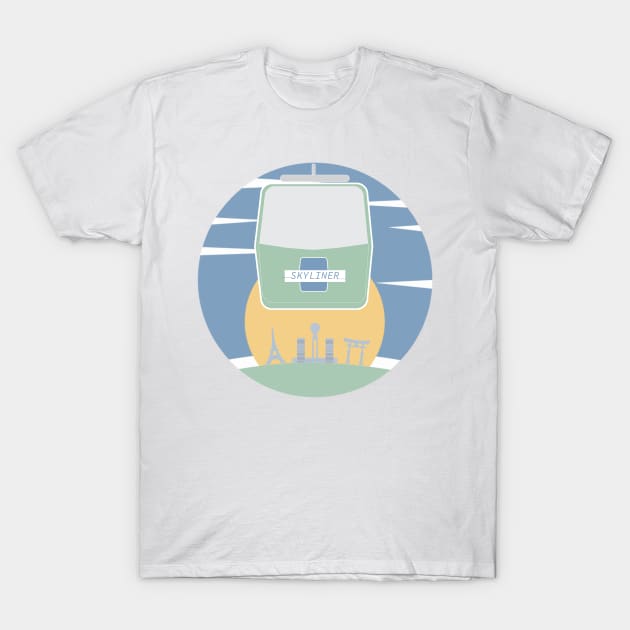 High in the Sky: Disney Skyliner Sunset T-Shirt by Merch by Seconds to Go